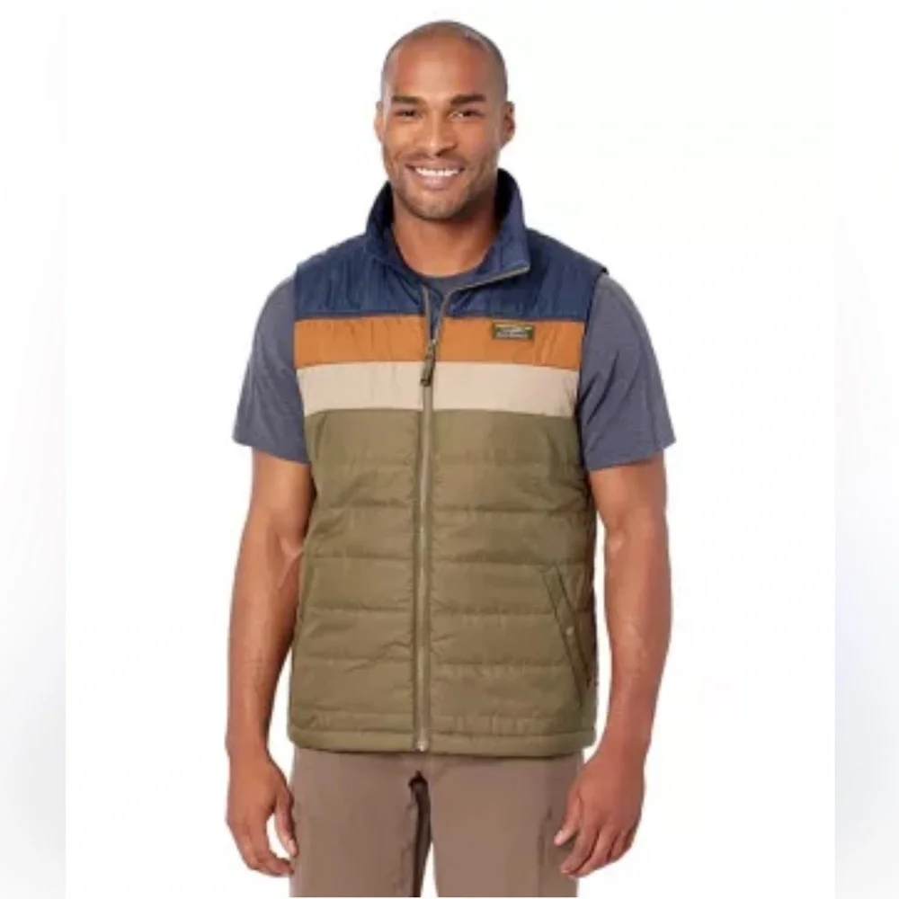 LL Bean color blocker puffer vest XXL tall - Picture 2 of 10